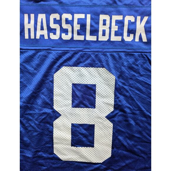 Matt HASSELBECK #8 2001 Seattle Seahawks PUMA jersey 48 L blue NFL vtg - Picture 9 of 12